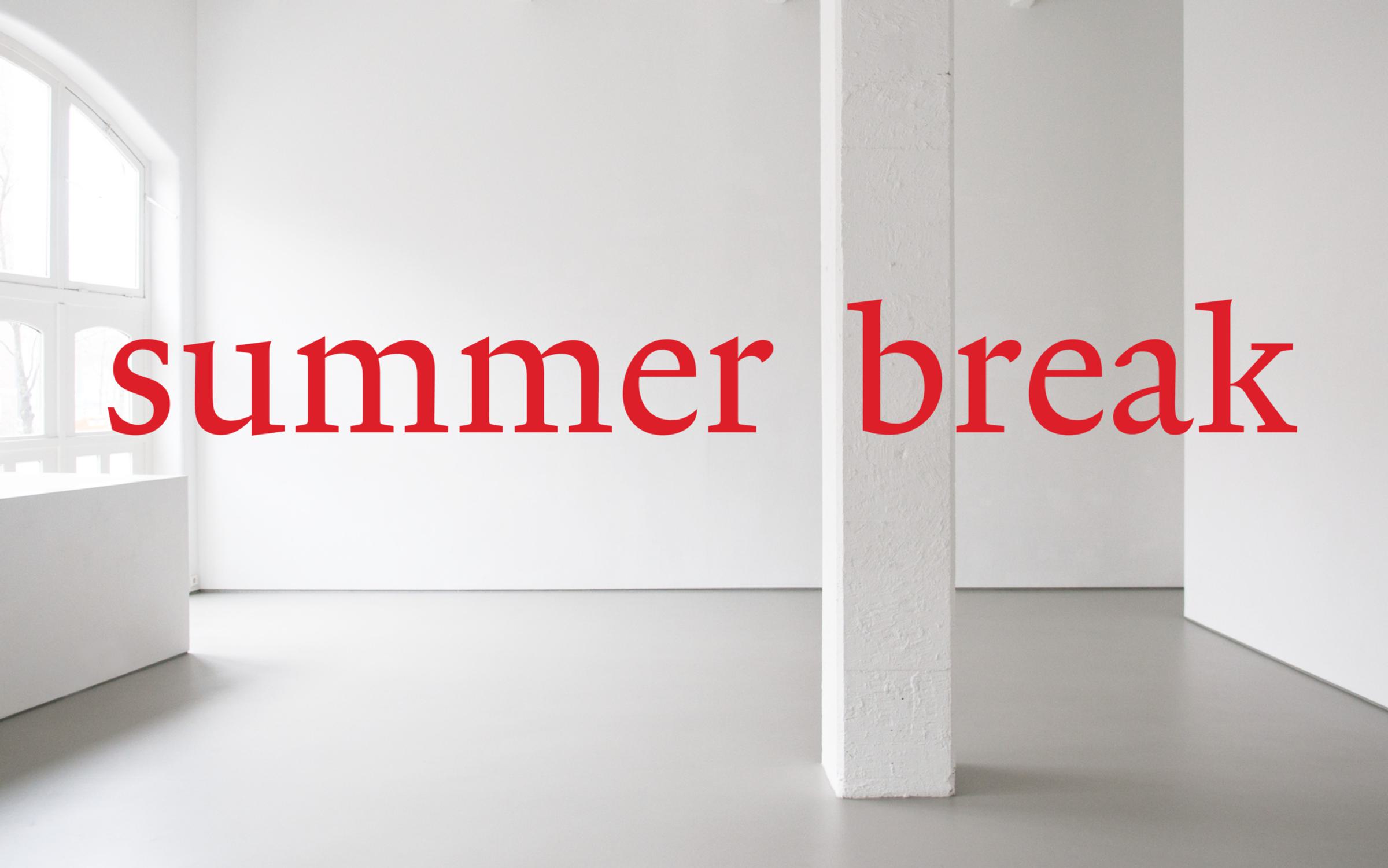 Summer break banner website
